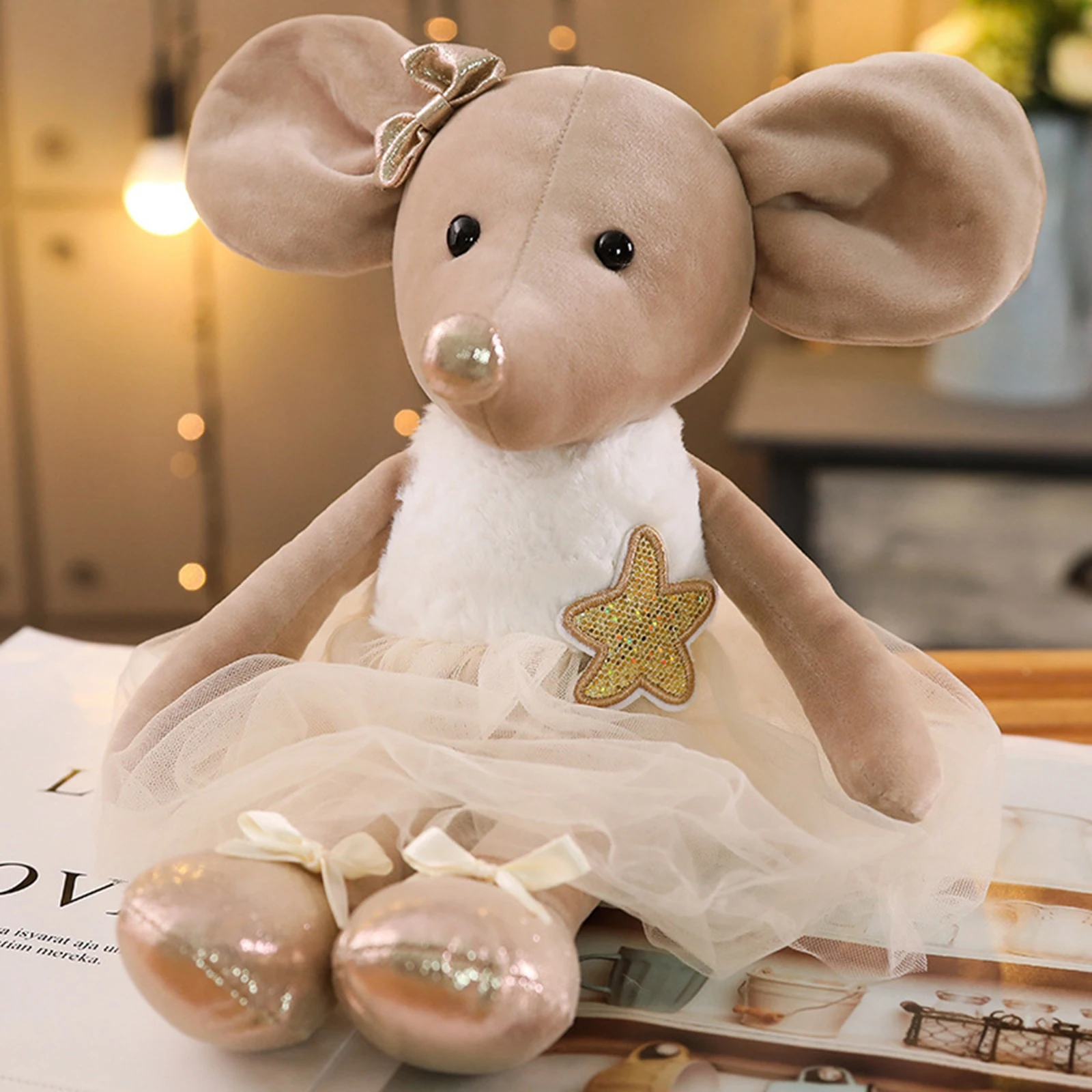 Plush Toys Cartoon Stuffed Ballet Mouse Dolls Soft Children Gifts Ornaments Plush Toys Cartoon Stuffed Ballet Mouse Dolls Soft Children Gifts Ornaments
