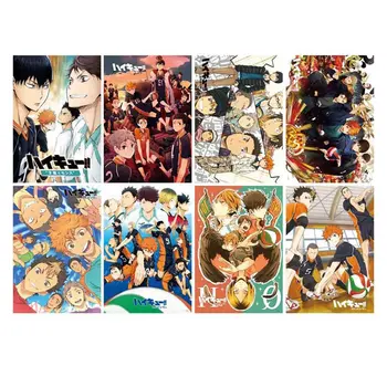 

8Pcs Volleyball Boy Digital Paint Haikyuu Japan Style Cartoon Poster Modular Painting Anime Posters papel de parede