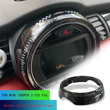 

For MINI Cooper Accessories JCW F55 F56 Center Control Screen Frame Cover For MINI Cooper F56 Styling Car Stickers For MINI F55