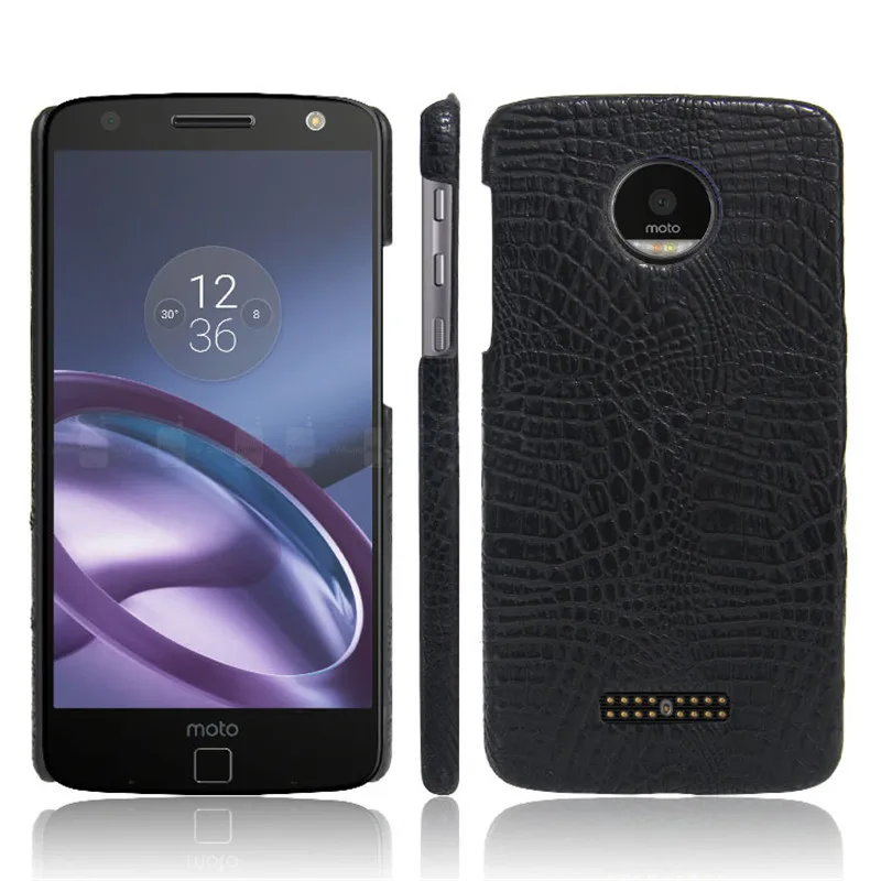 Чехол для Motorola Moto Z задняя крышка из жесткого пластика и искусственной кожи чехол
