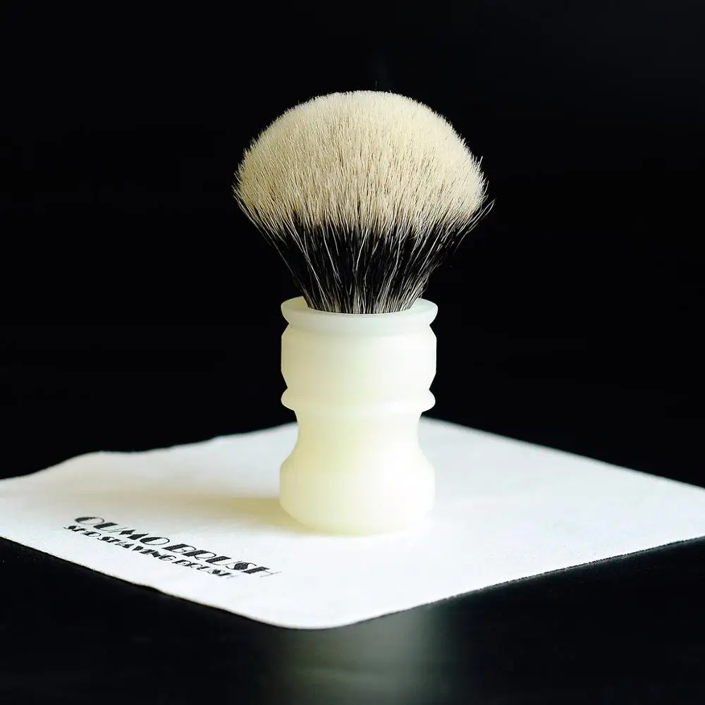 OUMO BRUSH-SHD HMW silvertip& Manchuria Лучшие 2band& WT лучшие белые матовые ручки из смолы - Цвет: 26MMSHDManchuria