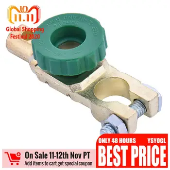 

Battery Master Disconnect Switch Battery Terminal Link Switch Isolator with Green Knob 12V or 24V Car Truck Boat Vehicles