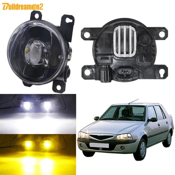 

30W 8000LM LED Fog Light Assembly Car Front Bumper Lens Fog Lamp For Dacia Solenza Hatchback 2003 2004 2005 2006 2007