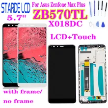 Écran tactile LCD pour ASUS ZenFone Max Plus M1 ZB570TL X018DC X018D, avec cadre et outils=