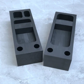 

Set of 2 Graphite Crucible Ingot Mould Mold Metal Aluminum Melting Refining