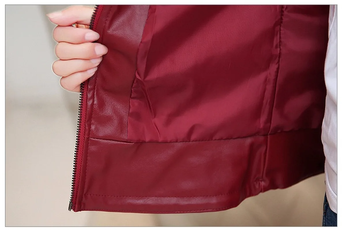 Zogaa Осенние новые модные женские короткие кожаные куртки из искусственной кожи, одноцветные повседневные куртки с тонким стоячим воротником, уличная одежда