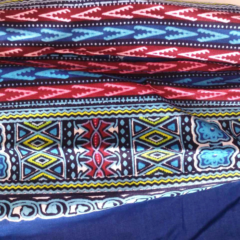 Африканская Дашики гарантированный Hollandais настоящая восковая печать синий 100% хлопок Дашики шаблон Печатный Мода леди бохе стиль платья