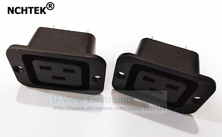 NCHTEK 16A 250V Многофункциональный IEC 320 C19 3Pin Женский сетевой разъем Мощность промышленная электрическая розетка разъем/ DHL /200 шт