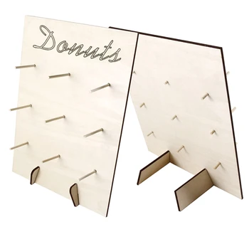 

Wooden Donut Wall Holds Candy Sweet Cart Wedding Table Decoration DIY Donut Wall For Baby Shower Birthday Party Decoration