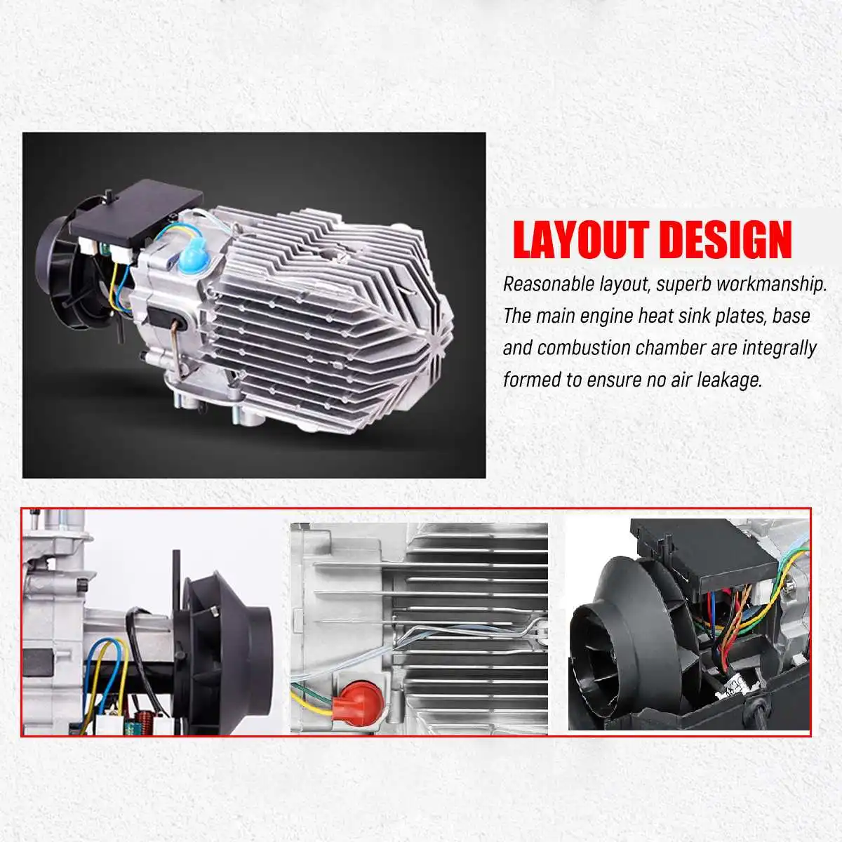 Skup KROAK 3KW 5KW 12 V 24 V podgrzewacz samochodowy ekran LCD przełącznik 10L zbiornik Diesel powietrzna nagrzewnica postojowa ocieplacz na zimę z tłumikiem do ciężarówki RV