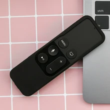 Черный ремешок ударопрочный портативный силиконовый защитный чехол для пульта дистанционного управления Безопасный Прочный домашний съемный чехол для Apple TV4