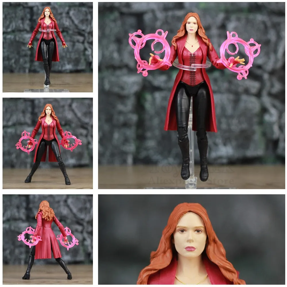 

Marvel Scarlet Witch 6" Movie Action Figure Wanda Django Maximoff Heroines Avenger 4 Endgame Legends Toys Elizabeth Olsen Doll