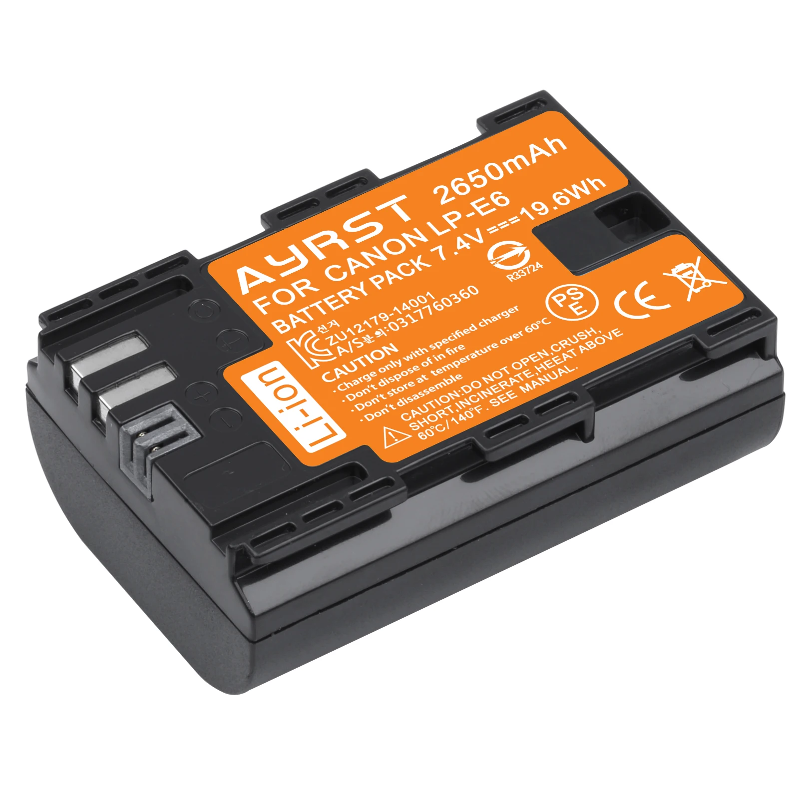 Carregador para Câmera 7.4v para Câmeras Canon Bateria 2650mah Mark ii Iii iv 5ds r Eos 6d 70d 80d 5d lp e6 - Image 3
