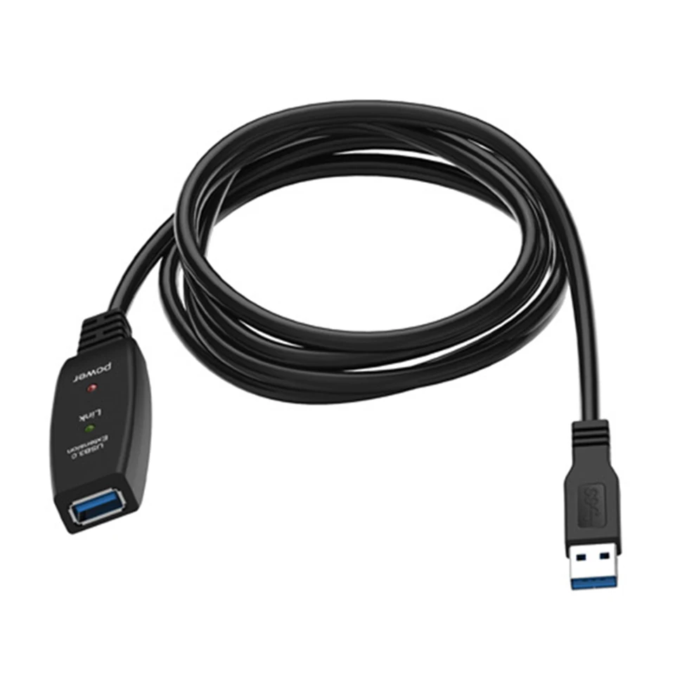 USB 3,0 кабель-удлинитель для мужчин и женщин USB кабель-удлинитель высокоскоростной 5 Гбит/с Встроенный сигнальный чип микро порт питания 5-30 м удлинитель