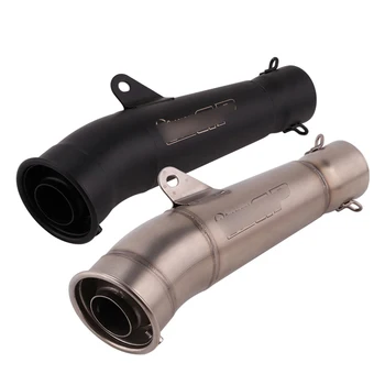 

51mm Motorcycle Exhaust Tip Silencer Muffler Escape Tip Tail Pipe with Connector 38-51mm Exhaust Tube Pipe