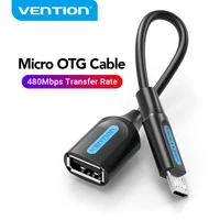 Vention-Cable Micro USB OTG, adaptador macho a hembra para Samsung S6, Xiaomi, teléfono Android, USB 2,0, OTG