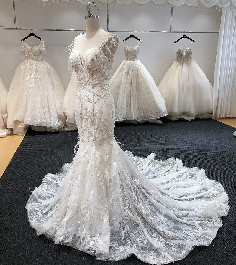 vestido de noiva com cristais