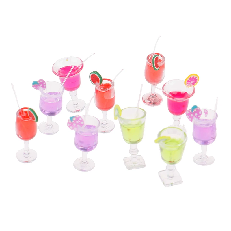 4Pcs 1:12 dollhouse miniature toy accessories juice cup champagne cup_SH