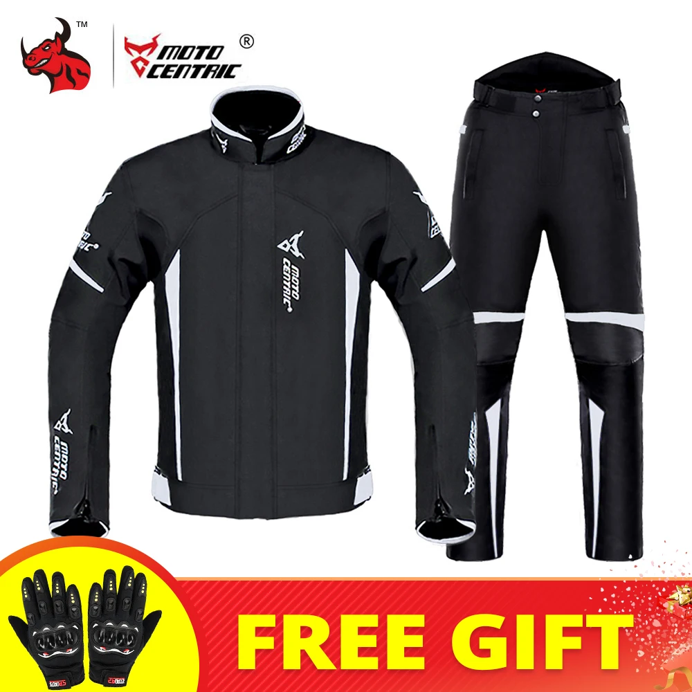 MOTOCENTRIC Motorcycle Jacket Body Armor Windproof Motocross Riding Jacket Set Cold-proof Moto Suit Waterproof Chaqueta Moto