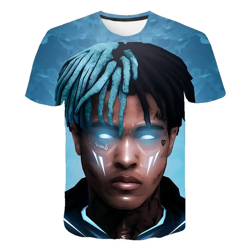 2020 New Xxxtentacion T Shirt Men/Women Fashion Streetwear Hip Hop Style Raper Xxxtentacion 3D Print Men's T-shirt Cool Tops Tee white t shirt