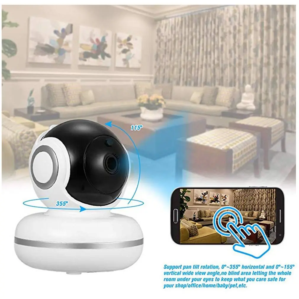 

Home Security IP Camera Wi-Fi Wireless Mini Network Camera Surveillance Wifi 720P Night Vision CCTV Camera Baby Monitor