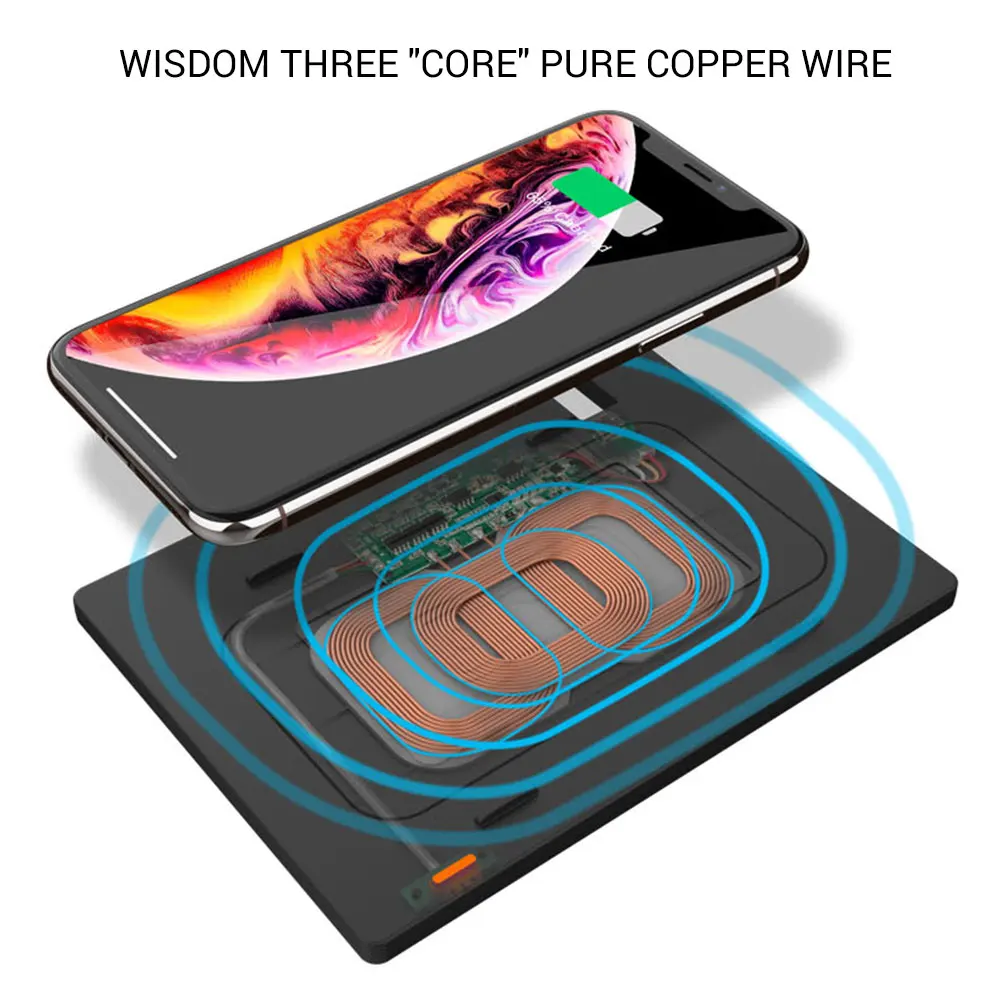 

5W 7.5W Max 10W Car Wireless Fast Charger (Non-Destructive Modification) for Toyota Camry 18-19 installed in the center console