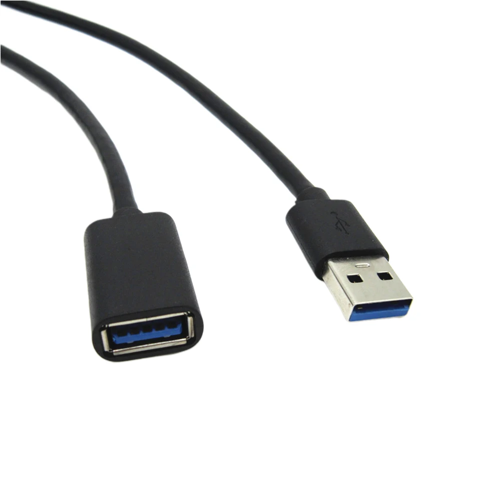 2 шт. Штекерный и Женский USB3.0 кабель-удлинитель Прочная высокая скорость антипомех аксессуары бескислородная медь