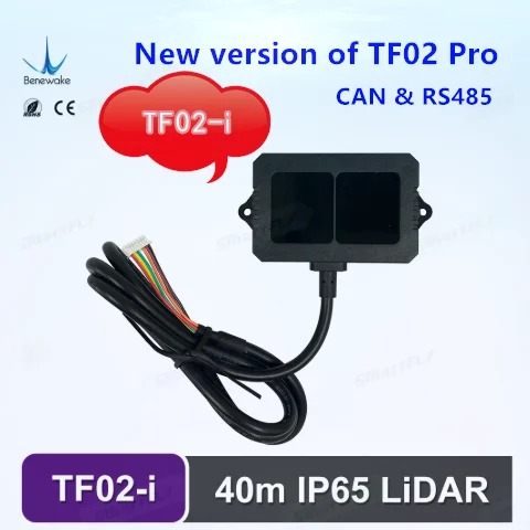 New Benewake TF02-i mid-range distance sensor 1000Hz Frame Rate&amp40m&ampCAN/RS485 Operating Range Lidar Module for Indoor/Outdoor |