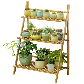 

Flower Shelf Storage Room Solid Wood Multi-layer Balcony Decoration Floor-standing Living Room Succulent Green Porridge
