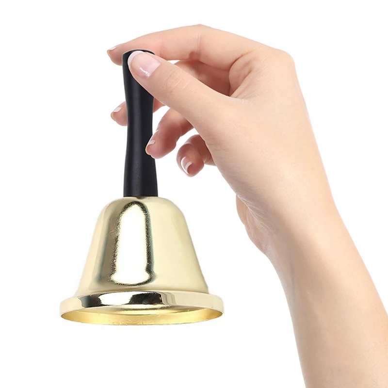 Metal Christmas Hand Bell Noble Reception Dinner Party Shop Hotel Decor Hand Bell School Handbell Restaurant Call Bell Service