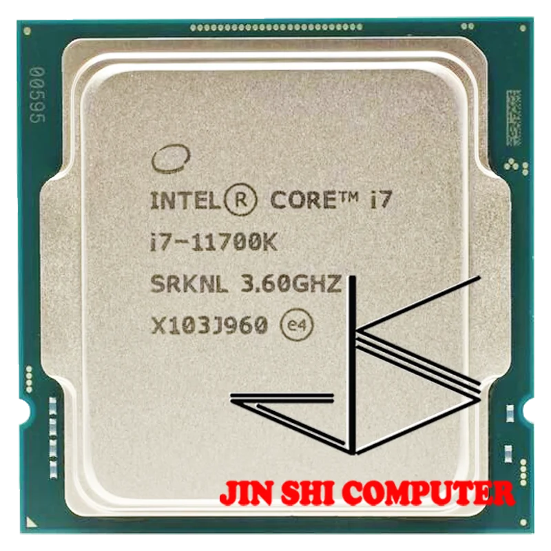Новый процессор Intel Core i7-11700K i7 11700K 3 6 ГГц Восьмиядерный 16-поточный L3 = 16M 125W LGA 1200