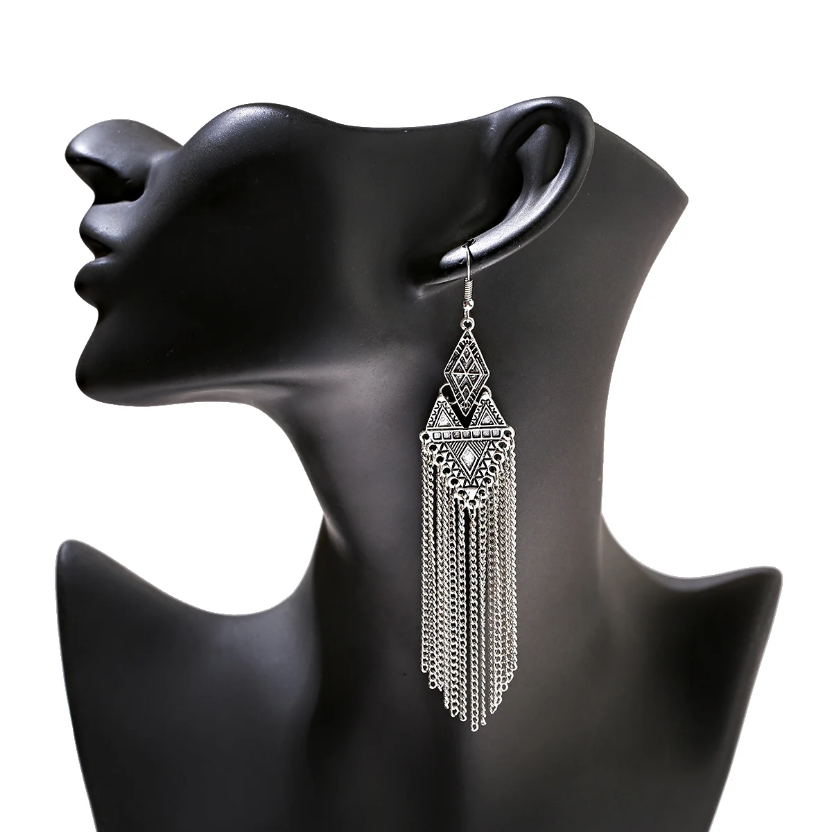 Chain Earrings for Women Long/Ethnic Earring Aesthetic Geometric Gypsy Dangle Ear Rings Indian Jhumka Jewelry Gift Kolczyki Girl dangle earrings long earrings drop earrings