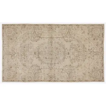 

Handmade Beige Vintage English English Area Rug 171x297 Cm-5'7''X9'9''
