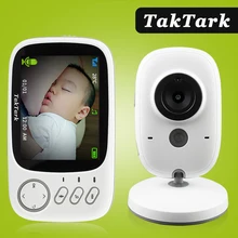 TakTark 3.2 inch Wireless Video Color Baby Monitor portable Baby Nanny Security Camera IR LED Night Vision intercom