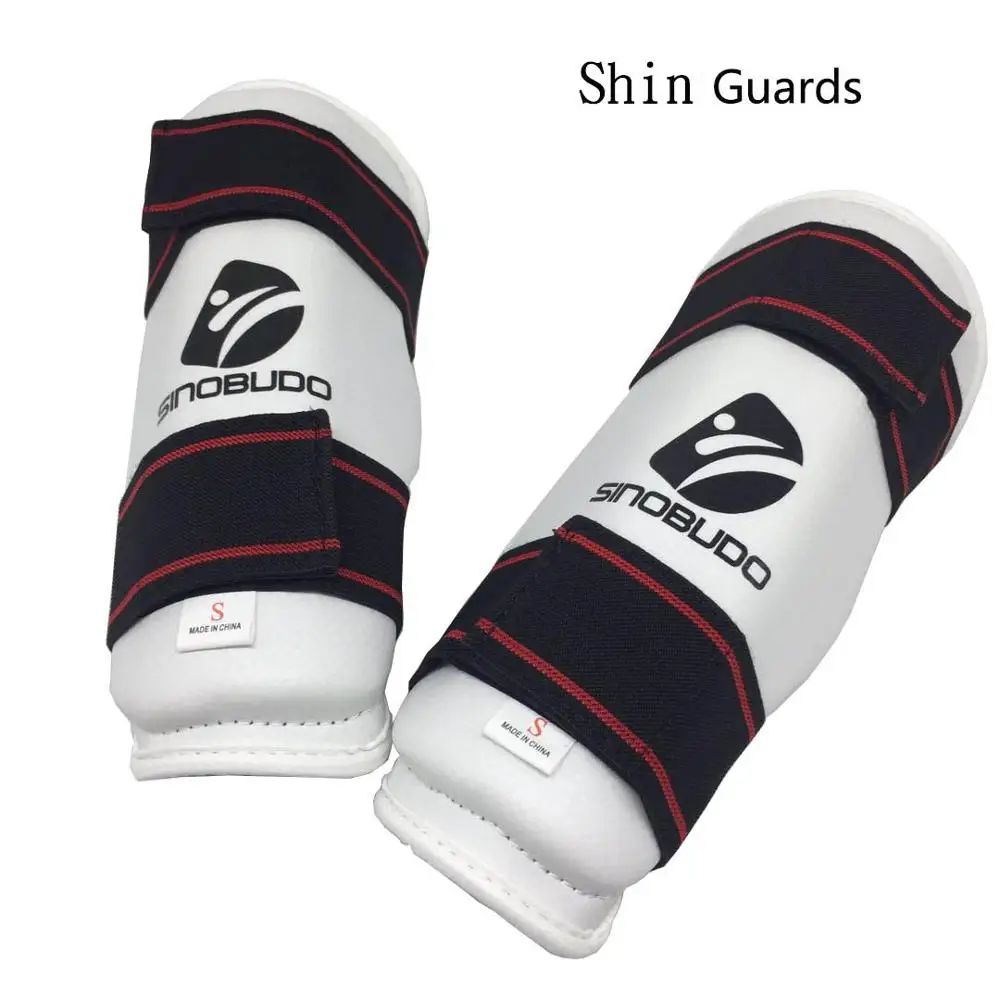 Taekwondo Equipment WTF ITF Protector Foream SINOBUDO Arm Guard Legging Geer Kicking Boxing Judo Karate Equipments martial arts protector set
