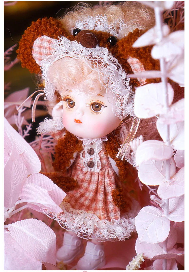 1/12 BJD blyth кукла 26 joint body animals серия ob11 кукла с одеждой Обувь Детский подарок 15 см мини кукла имя от DODO