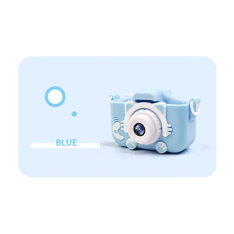 Мини-видеокамера для детей, Camaras Fotograficas Digitales Full HD 1080P игрушки, мультяшная видеокамера для детей, маленькая DV DVR видеокамера - Цвет: Blue