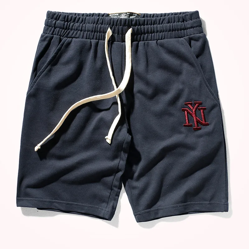 Shorts esportivos casuais masculinos, elástico na cintura,