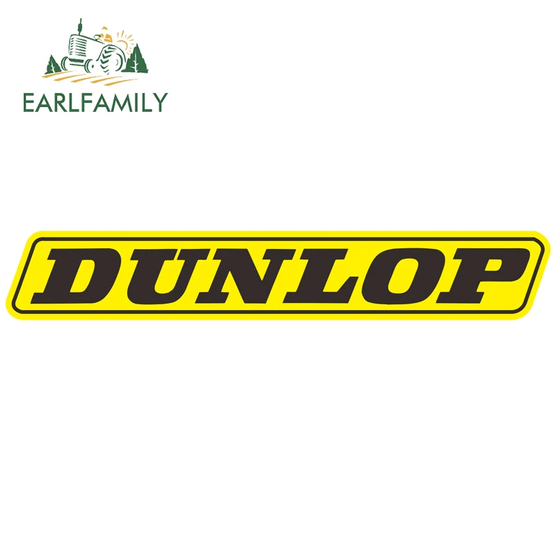 EARLFAMILY 15 см x 2 5 для DUNLOP виниловая наклейка на заднюю ветровое стекло окно