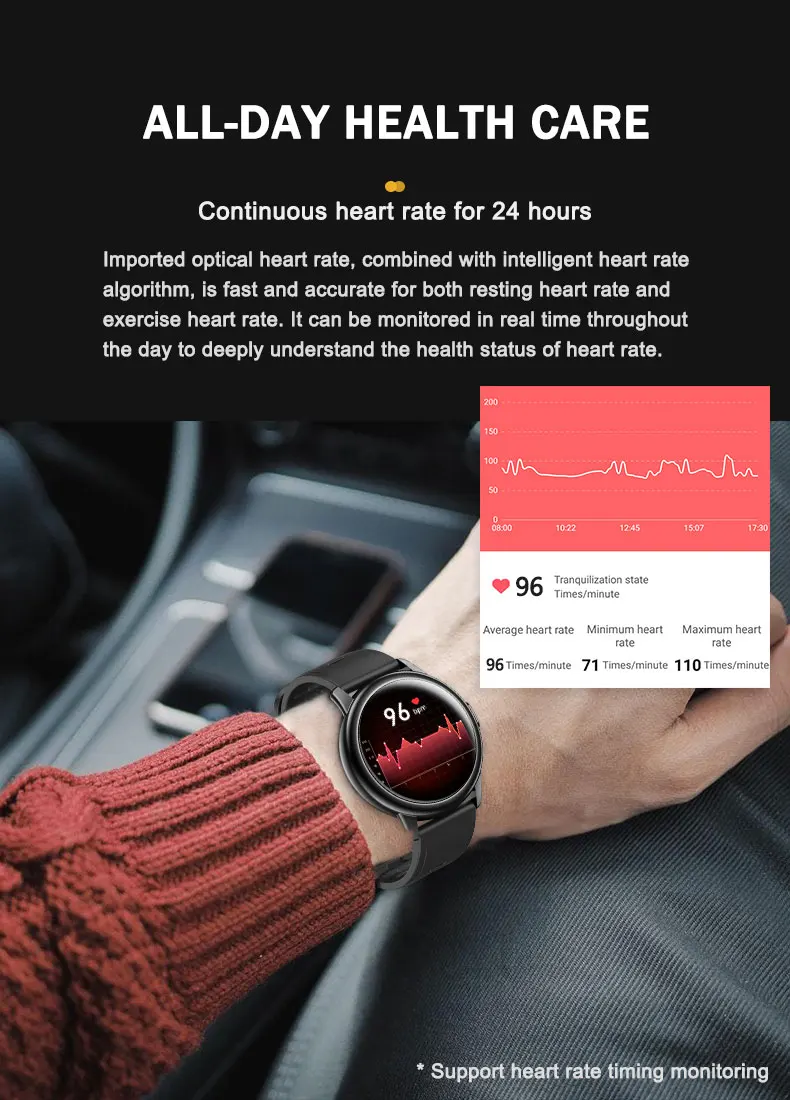 S27 Bluetooth Long Standby Pedomert Heart Rate Blood Pressure Sleep Moniter Smart Bracelet Wristband  Full Touch Color Screen