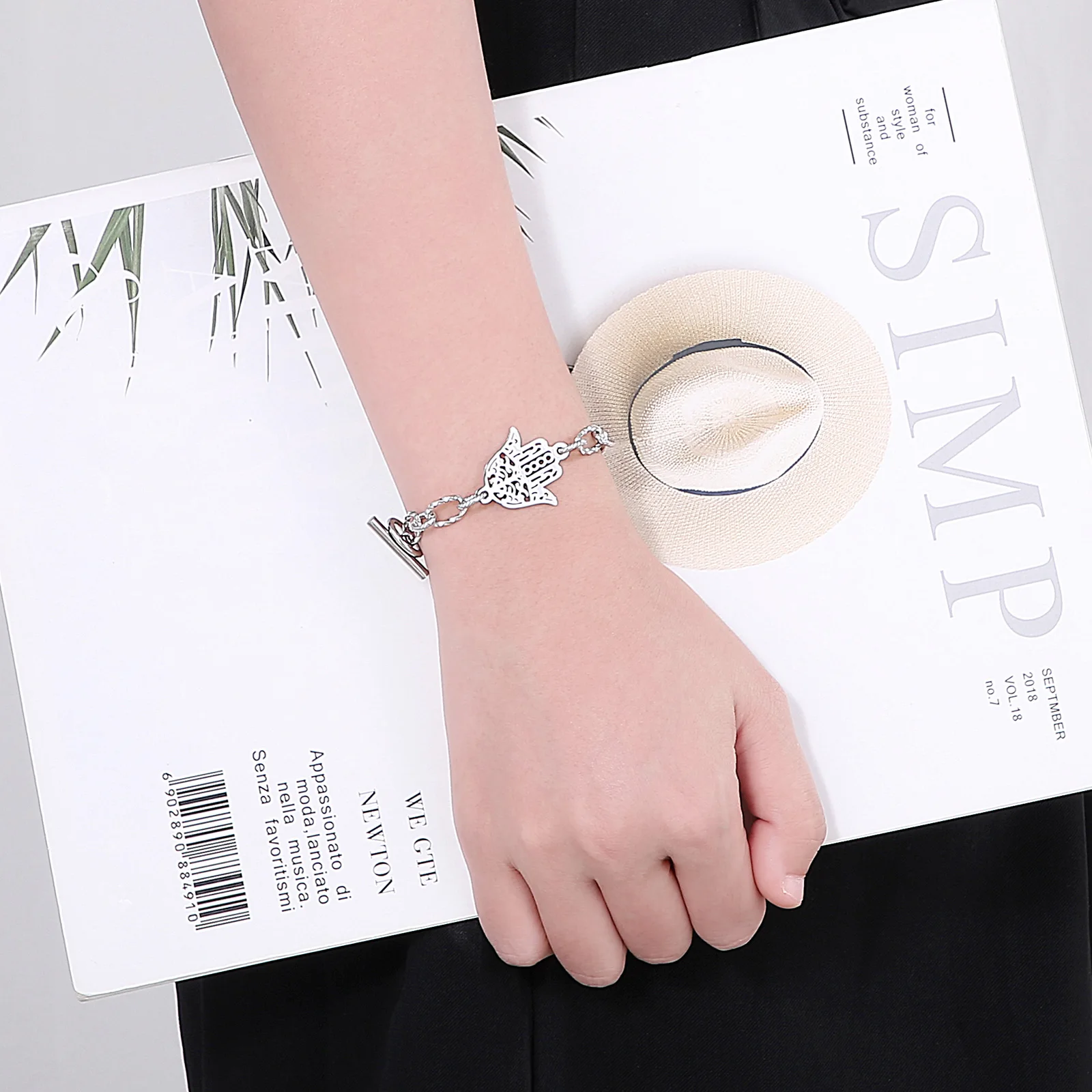 Stainless Steel Chain Bracelets For Women For Pendant Hamsa Bracelets Jewelry Kalen chain bracelet stainless steel bracelets stainless steel jewelry women bracelet