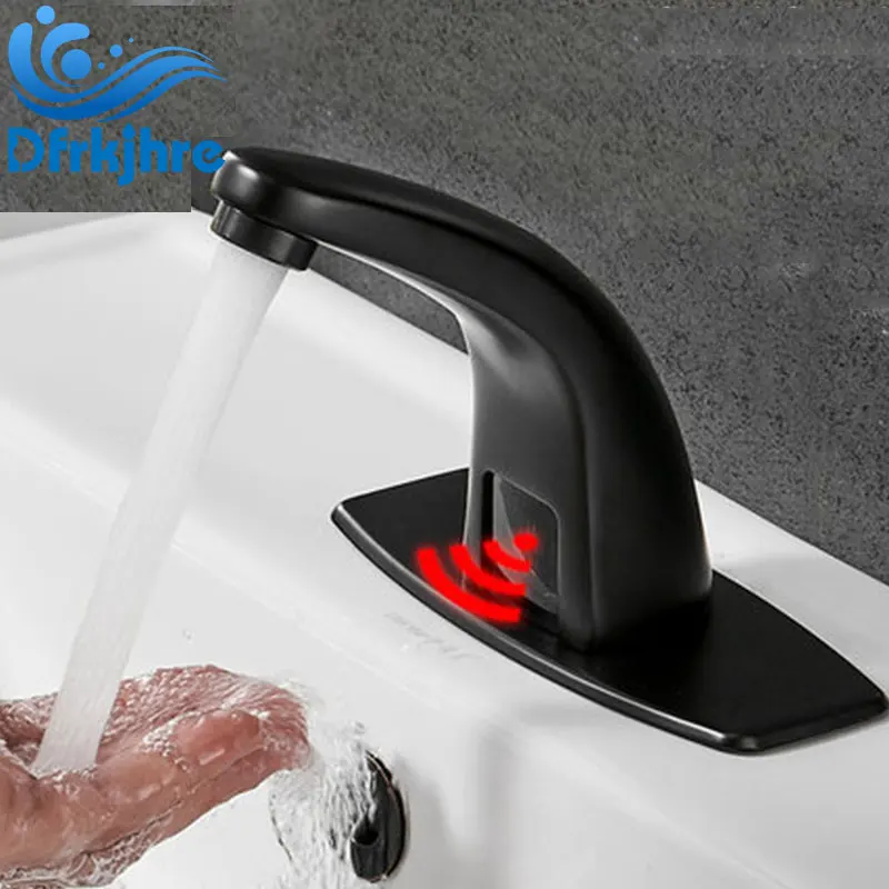 

Basin Faucet Bathroom Cold Automatic Touch Free Sensor Faucets Water Saving Inductive Electric Water Tap mixer battery