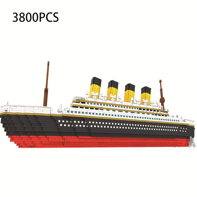 

New Arrival Steamship Model Building blocks Diamond Small Particles DIY Educational Brick toys For children Birthday Gifts