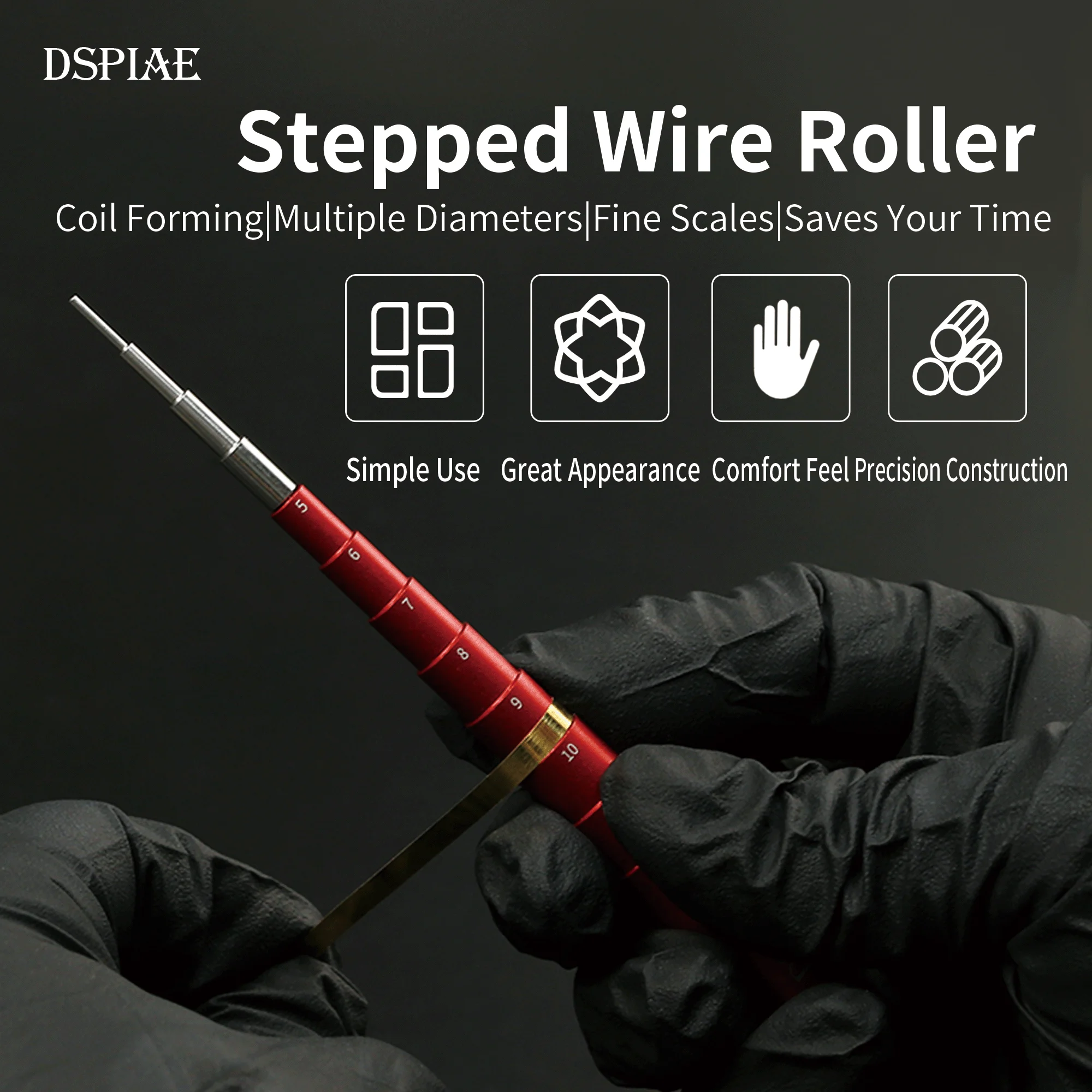 DSPIAE AT-CR Stepped Wire Roller Multistage Wire-winding Rod Gundam Models Making Hobby Modeling DIY Cutting Tools