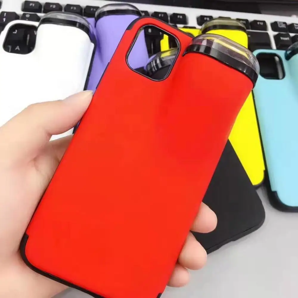 Беспроводные наушники гарнитура крышка для Airpods 1 2 ТПУ карамельного цвета+ PC 2 в 1 чехол для телефона для iPhone 11 Pro XS Max XR X 6 6S 7 8 Plus - Цвет: Red