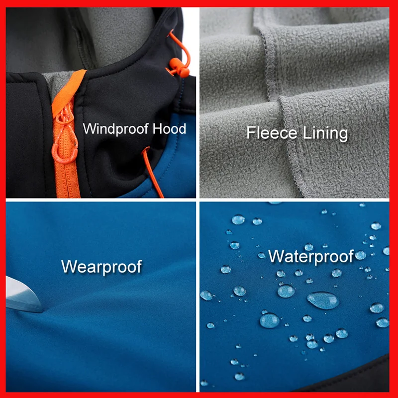 Softshell Hiking Jackets Mens Windproof Waterproof Outdoor Sports Camping Windbreaker Skiing Trekking Rain Coats hiking jackets,waterproof hiking jackets,waterproof jacket,waterproof coats,softshell jackets