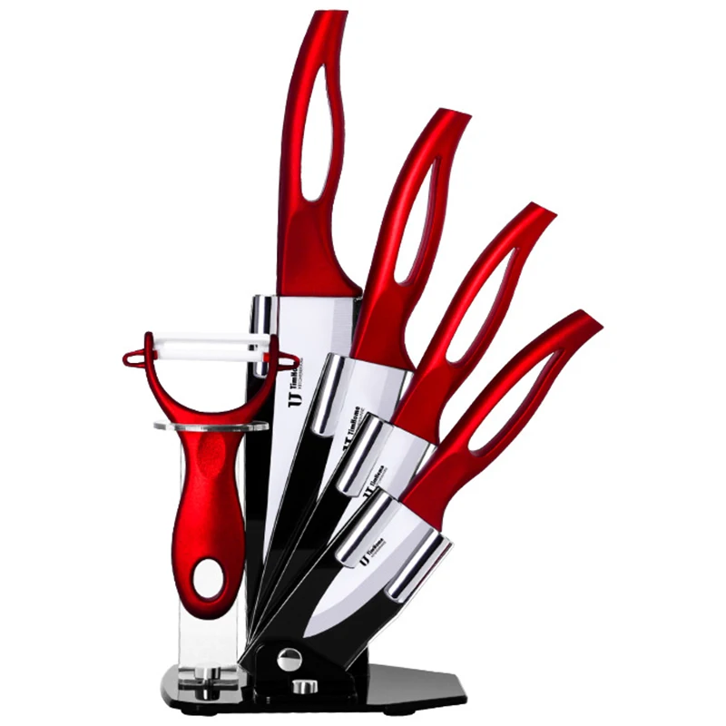 Cheap Kitchen Knives 6 Pieces Suit Exquisite Appearance Ceramic Chef Steak Utility Paring