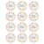 4.5cm Spanish Birthday Party Decor Stickers HAPPY BIRTHDAY Gift For You And Cake Adhesive Seal Sticker For Baking 19