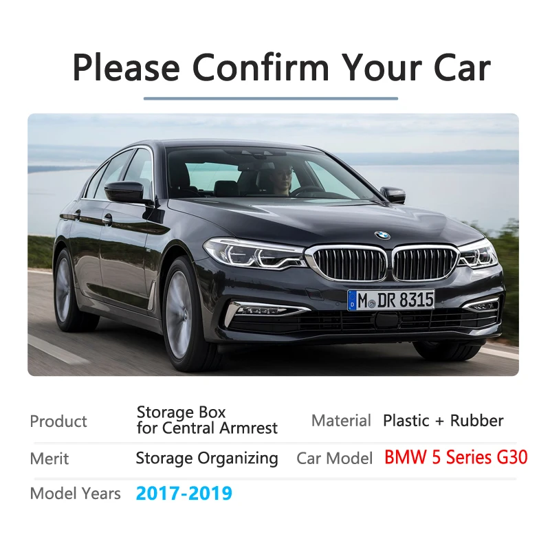 Автомобильный Органайзер аксессуары для BMW 5 серии G30 520 530 540 520d 525d 540d G31 M5 м Мощность подлокотник ящик для хранения