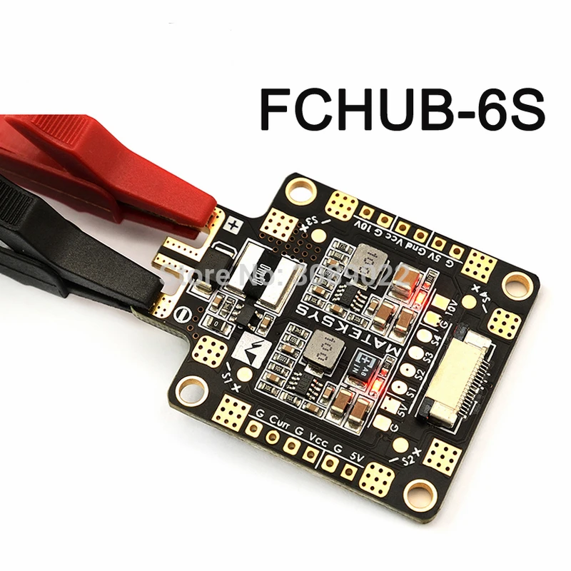 

Original Matek FCHUB-6S Hub Power Distribution Board 5V & 10V BEC Built-in 184A Current Sensor 9g for RC Drone 20%OFF